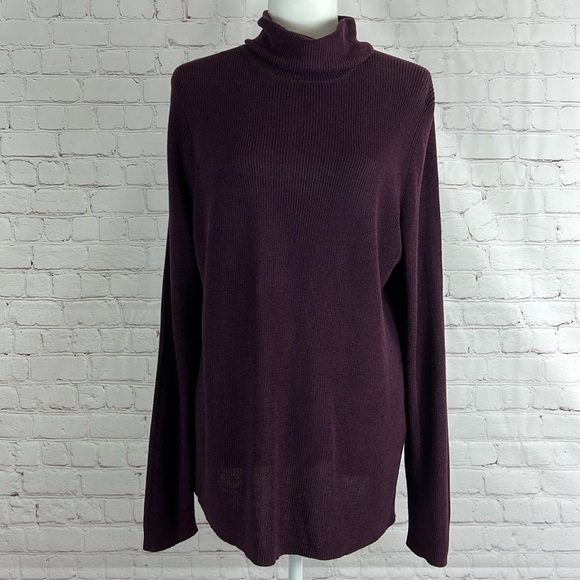 Eileen Fisher Sweaters - Eileen Fisher Tencel Silk Blend Turtleneck Sweater Top Size XL